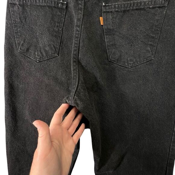 Levi's 550 Men's Vintage 1994 Orange Tab Black Made in USA Straight Leg 34W 30L - Picture 10 of 16